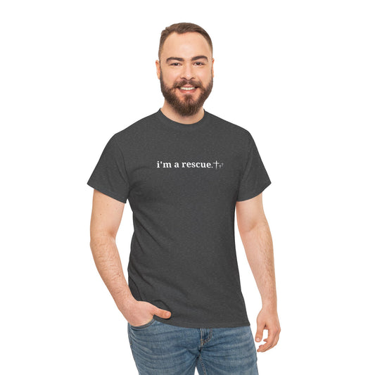 "i'm a Rescue" Men's T-Shirt – Embrace Your Faith with Style