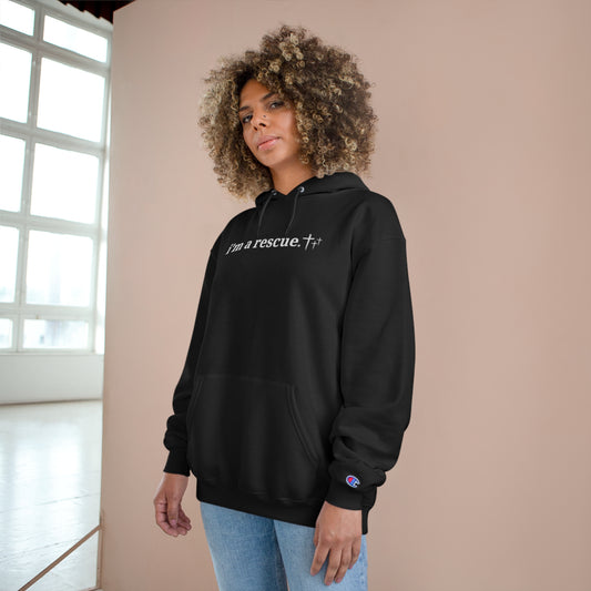 i'm a rescue - High Quality Sweatshirt, Faith-Inspired Fashion, a testimony to your faith and redemption story, hoody